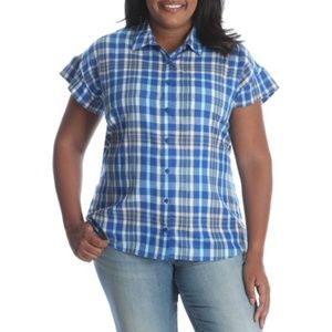 lee rider short sleeve blouses